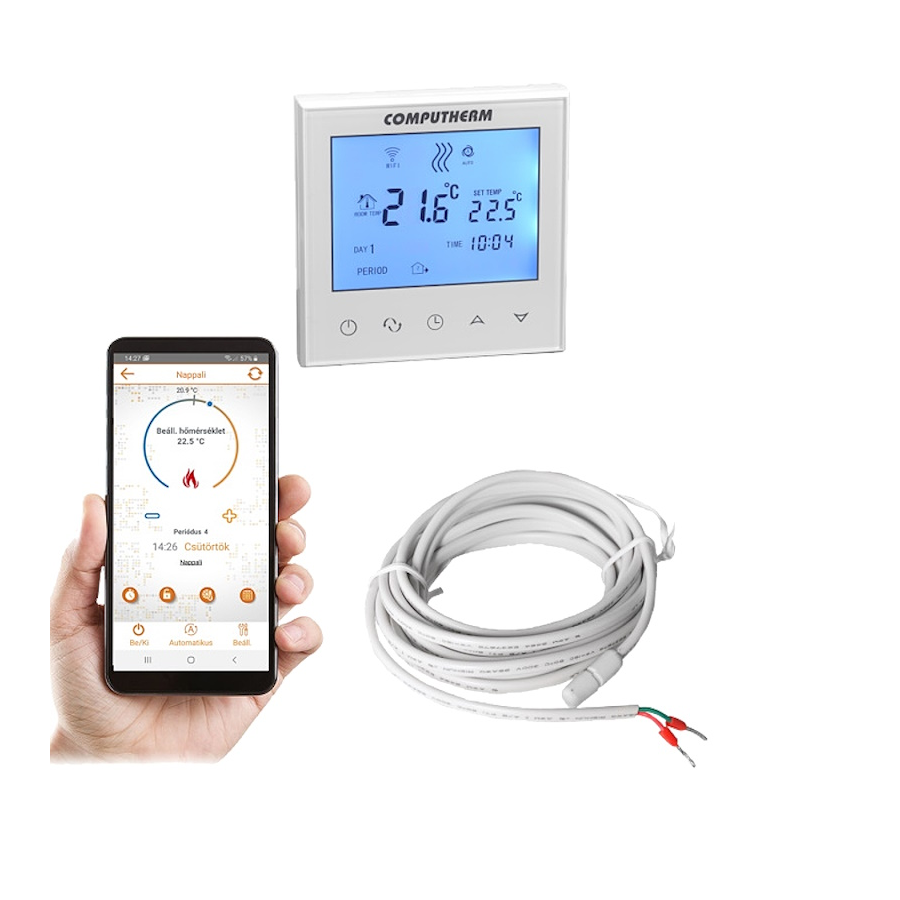 Wi-Fi термостат COMPUTHERM E280 - Жичен