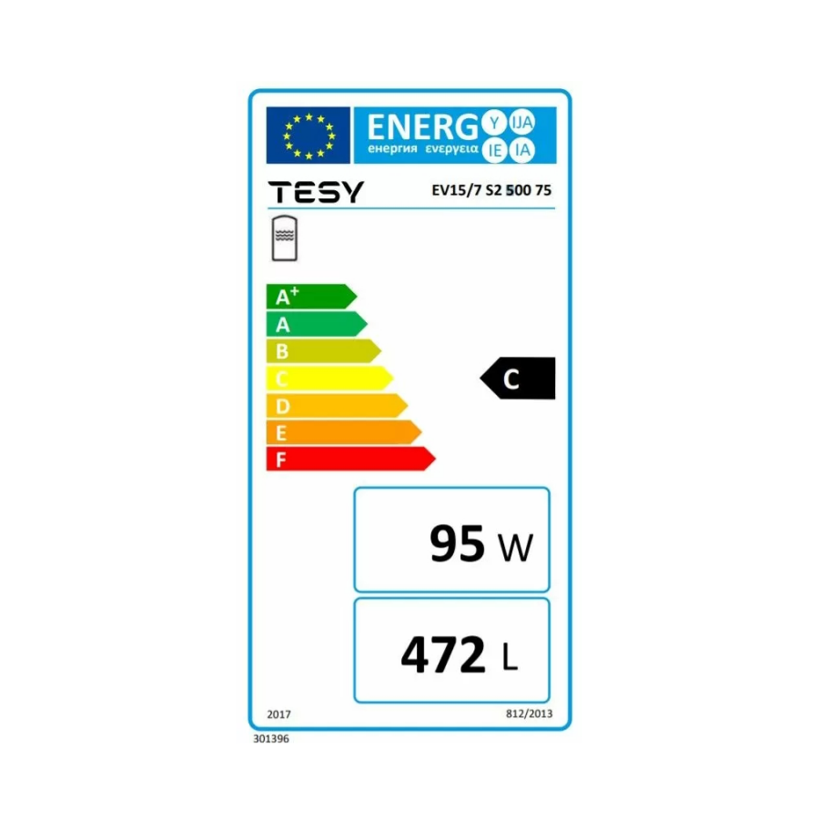Бойлер TESY ProfiLine EV 15/7 S2 500 75, 500л,...