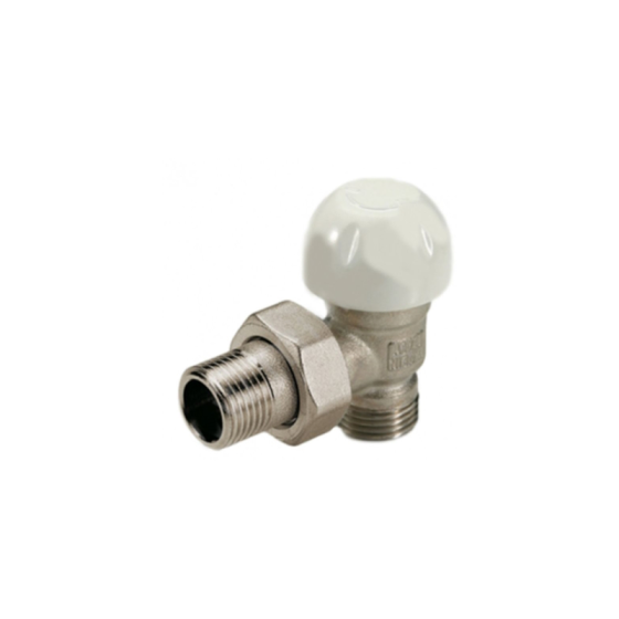 Термостатичен вентил - ъглов 1/2“ за адаптор TIEMME