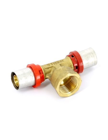 Тройник женски Ф16 x 1/2“ (прес фитинг)