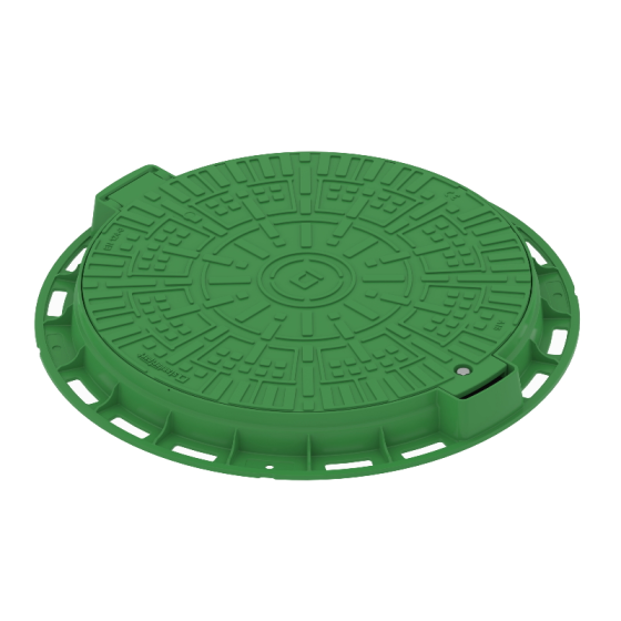 Капак PP A15 Ф600 (зелен)