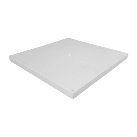 PP Капак за шахта A15 400x400 (сива)