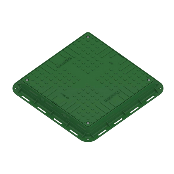 Капак PP A15 700x700 (квадратен/зелен)