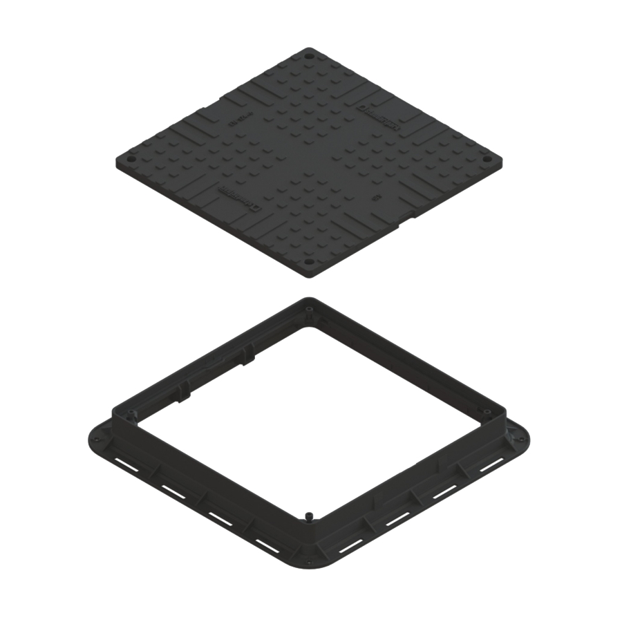 Капак PP A15 700x700 (квадратен/черен)