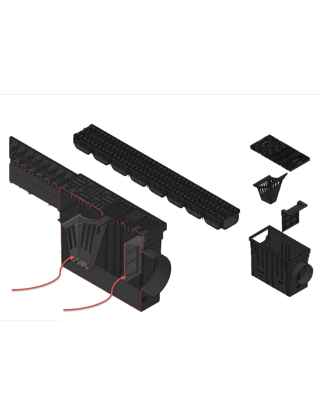 Ревизионна кутия PP Easy 314x140x221 с хоризонтален изход