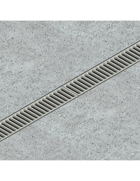 Линеен отводнител с поцинкована решетка Easy3 A15 DN100 H100