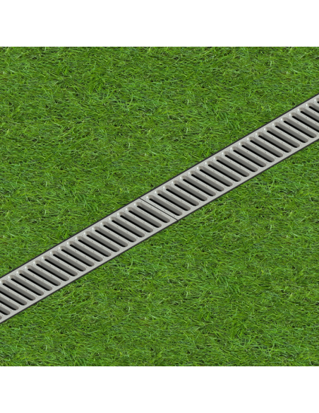 Линеен отводнител с поцинкована решетка Easy3 A15 DN100 H100