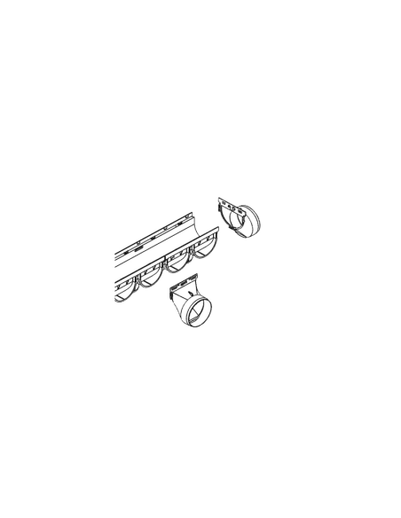 Крайна плоча PP EASY 3 с хоризонтален изход LN100