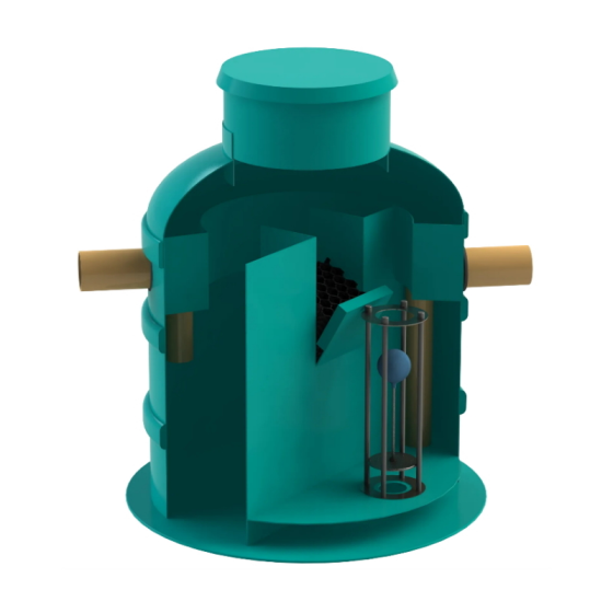 Каломаслоуловител GRP OilBase OB1-6(30)LS D1400 H1865...