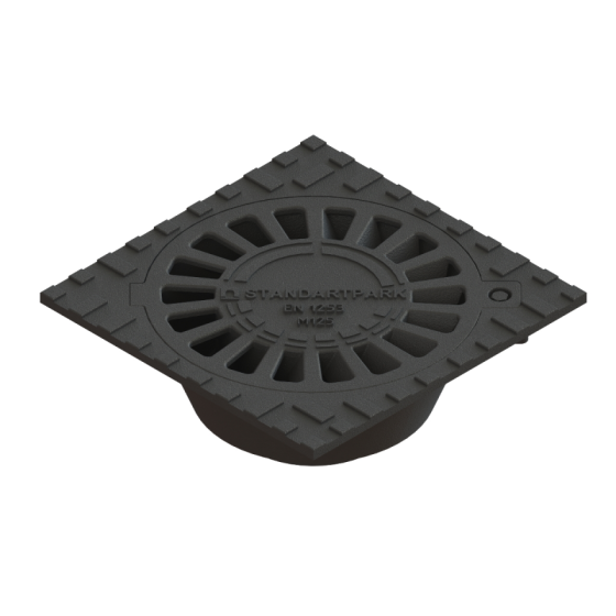 Чугунен сифон URBAN M125 250X250 вертикален изход DN110