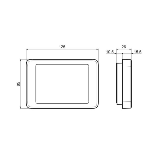 Електронен стаен термостат (сензорен екран) 2