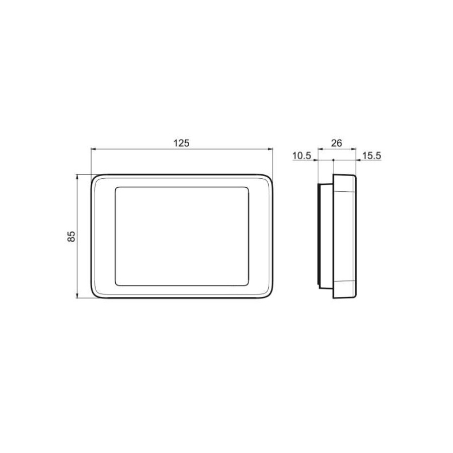 Електронен стаен термостат (сензорен екран)
