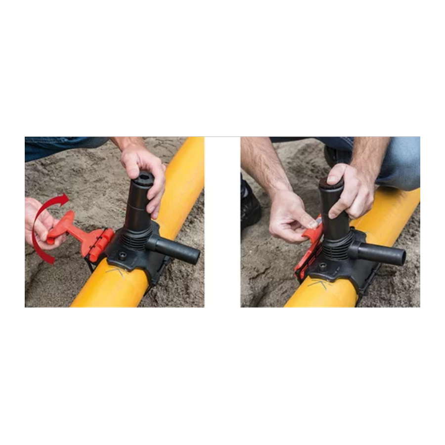 PE Скоба за ел. заварка под налягане 90/32