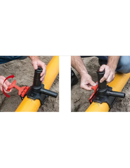 PE Скоба за ел. заварка под налягане 90/32