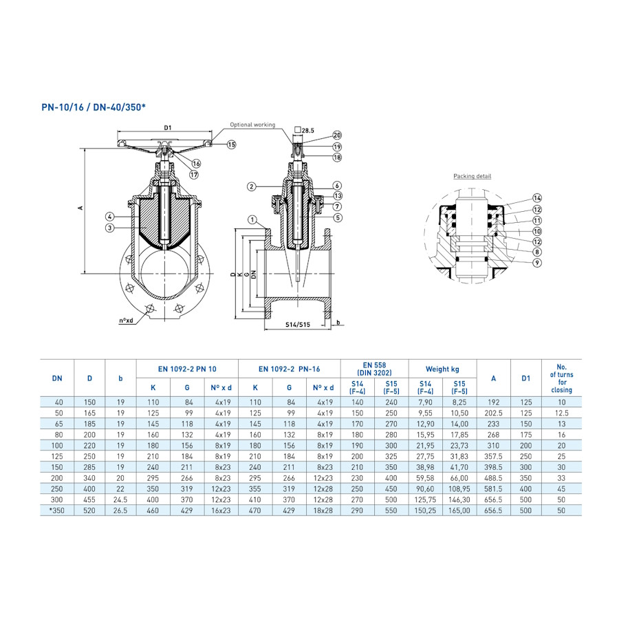 СПИРАТЕЛЕН КРАН DN50  PN10/16  ФЛАНЦОВ