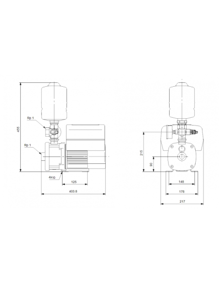 Инверторна бустер помпа Grundfos CMBE 3-93  /98374702/