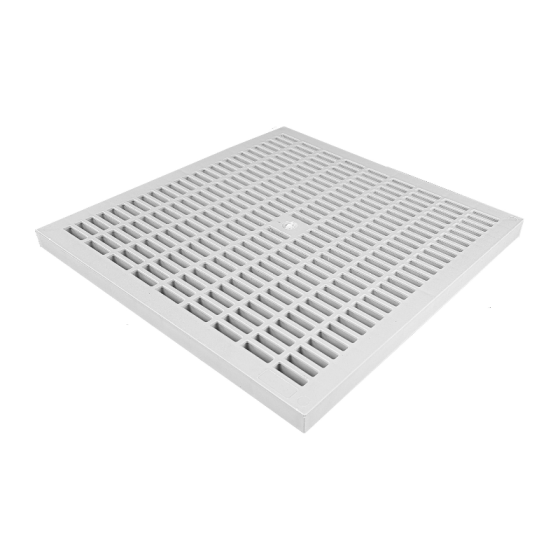 PP Решетка за шахта A15 400x400 (сива)