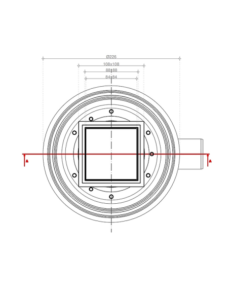 СИФОН STANDART 2в1 /100х100/ Вертикален