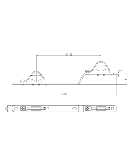 Скоби за колектори Verti/Maxima 1“ TIEMME