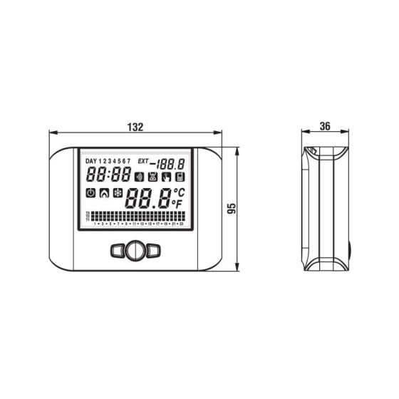 Цифров термостат/хидростат за седмично програмиране 2