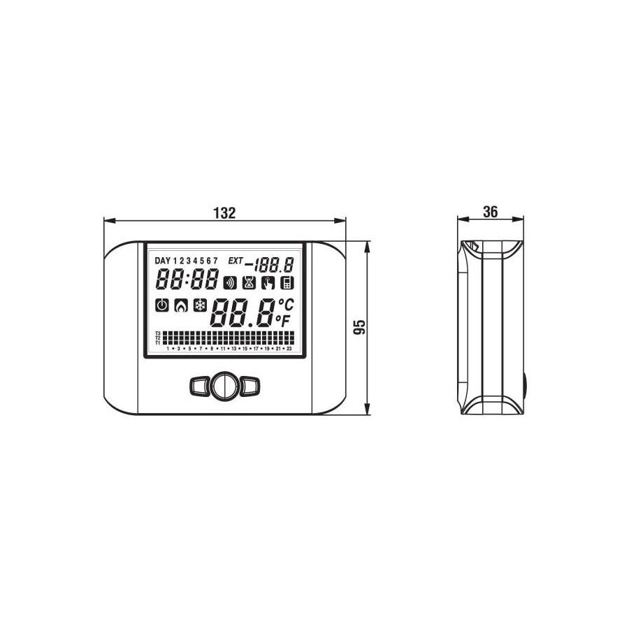 Цифров термостат/хидростат за седмично...