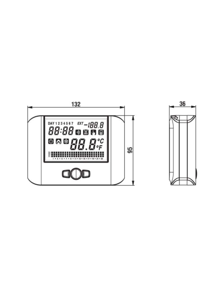 Цифров термостат/хидростат за седмично програмиране