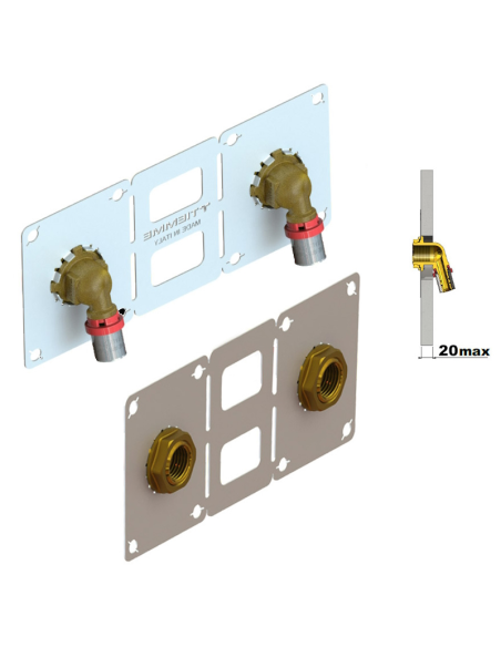 УКБ с прес колена 20x1/2“ за двоен гипскартон