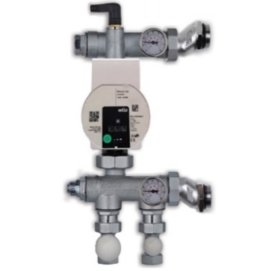 Помпена група за подово отопление 1“ (20-50°C) COMPACT с...