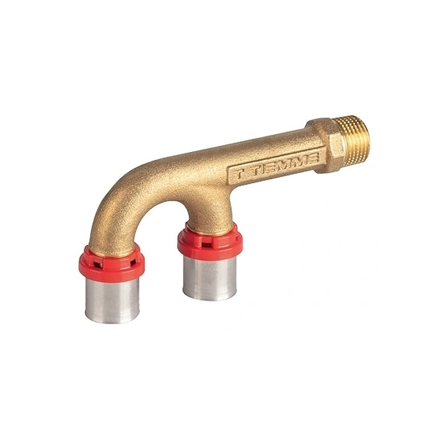 Двойно U коляно мъжко Ф20 x 1/2“ (прес фитинг)