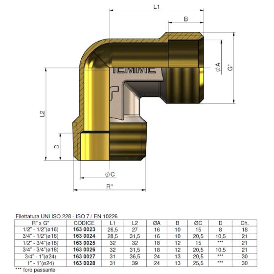 Коляно мъжко  G3/4“x1/2“/16 /1630024/ 2