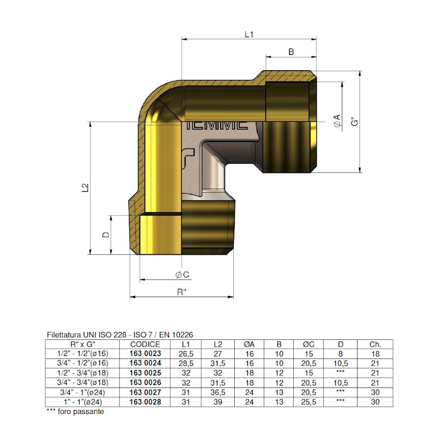 Коляно мъжко  G1/2“x1/2“/16 /1630023/