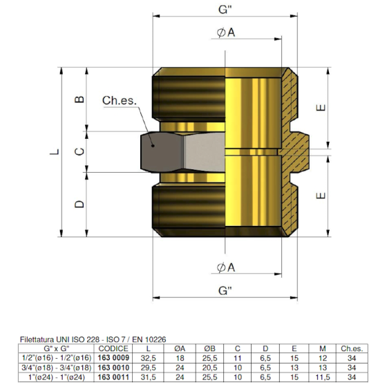 Куплунг Ф16 -  1/2“x1/2“ /1630009/ 2