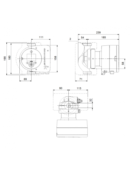 GRUNDFOS MAGNA3 32-100 /180/ 97924257