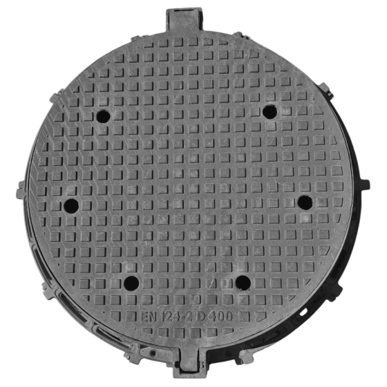 Чугунен капак Ø800 D400 /М/ вентилиран H100
