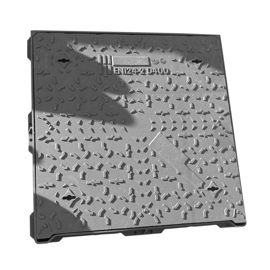 Чугунен капак D400 790x790 плътен, квадратен