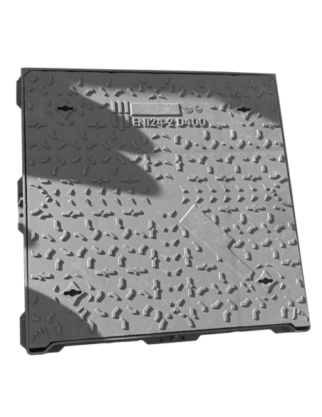 Чугунен капак D400 790x790 плътен, квадратен