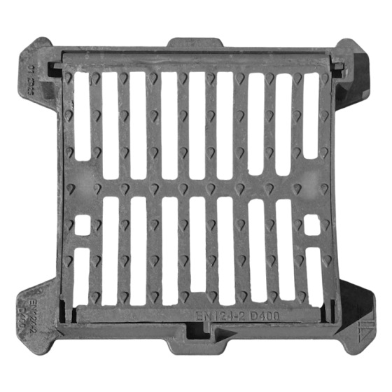 Чугунена решетка 400x400 D400 овална /P/ H80 /нов модел/