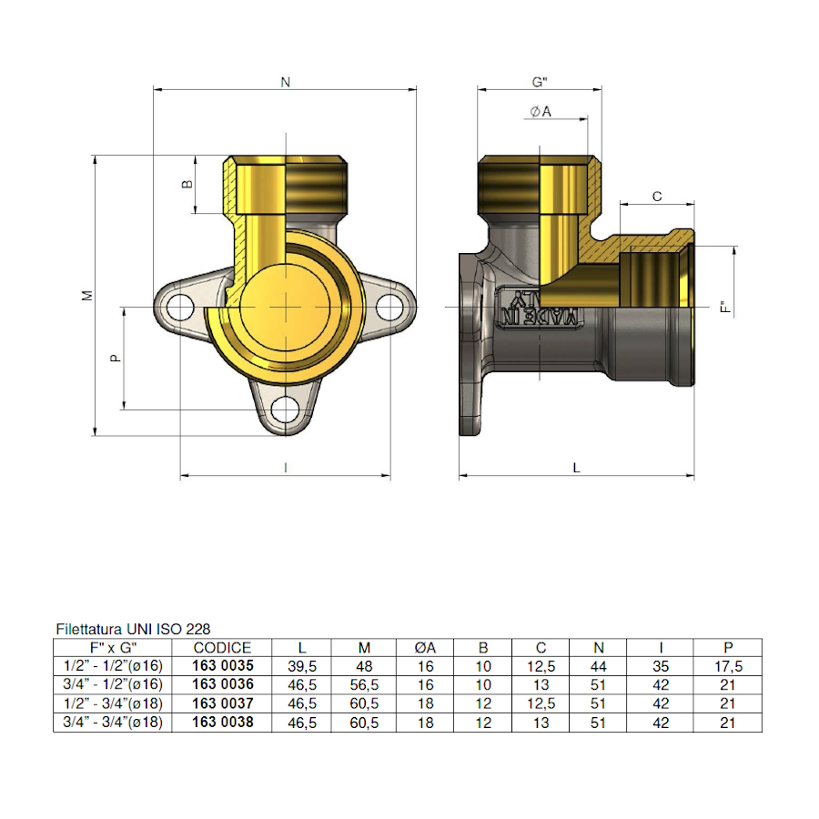 Коляно пета 1/2“Fx1/2“/16 /1630035/