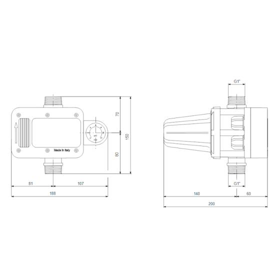 Eлектронен пресостат Grundfos РМ PLUS /93264954/ - 1500W,... 2