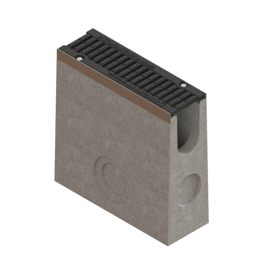 Линеен отводнител от фибробетон FB PRO D400 DN100 H500