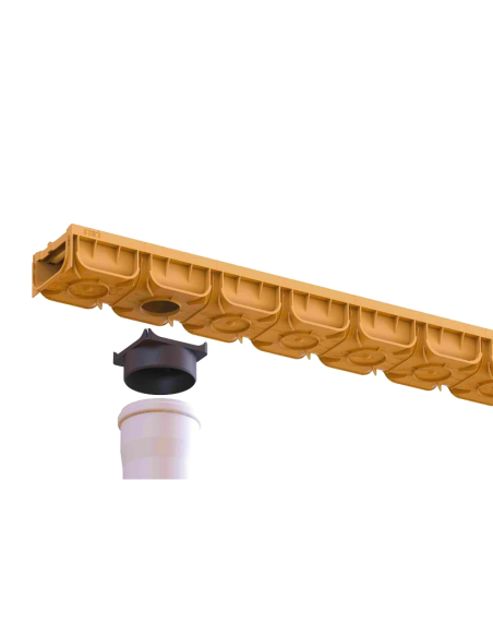 Линеен отводнител с решетка от полипропилен Easy2 A15 DN100 H70 (пясъчен)