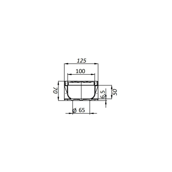 Линеен отводнител с решетка от полипропилен Easy2 A15... 2