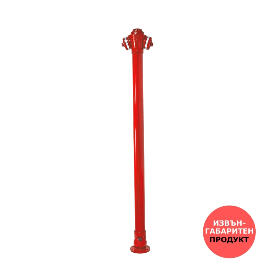 Пожарен хидрант надземен DN80, H2150мм червен